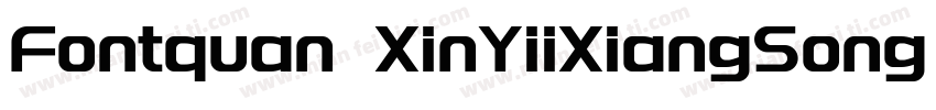 Fontquan XinYiiXiangSong Regula字体转换